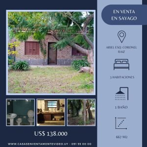 casa en venta en sayago